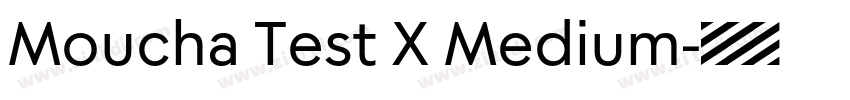 Moucha Test X Medium字体转换